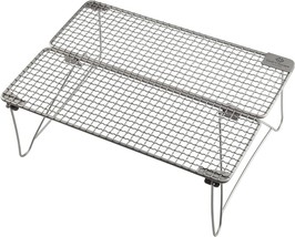 Cook&#39;N&#39;Escape Titanium Girll Camp Fire Cooking Racks Folding Campfire Grill Camp - £75.91 GBP