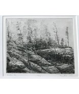 Vintage Marc Fink Acadian Fog Hand Pulled Art Print 14/26 Framed - £102.14 GBP