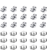 30Pcs/15 Pairs 925 Sterling Silver Earring Backs Replacement Secure Ear ... - £6.81 GBP
