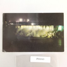 American Falls Illuminated Niagara New York 1960s Postcard 1962 NY PC - $184.29 MXN