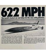 1970 Goodyear Blue Flame Fastest Car Advertisement Natural American Gas ... - $42.03 CAD