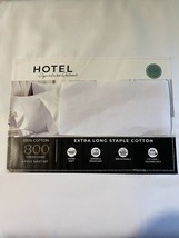 Hotel Signature Sateen 800 TC EX Long Staple Cotton King Sheet Set 6 piece White - £49.06 GBP