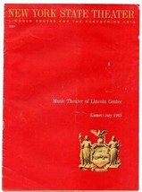 New York State Theater Program KISMET 1963 Alfred Drake Anne Jeffreys  - £13.99 GBP