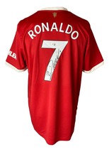 Cristiano Ronaldo Signé Manchester United Adidas Football Jersey Bas ITP - £697.67 GBP