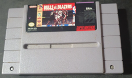 Bulls vs Blazers and the NBA Playoffs Super Nintendo 1992 SNES Cart Tested Works - £17.03 GBP