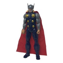 2013 Marvel Avengers Titan Hero Series Thor 12 Inch Action Figure Cape No hammer - £11.75 GBP