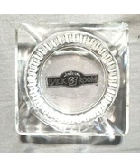 Vintage Jim Beam Advertising Glass Ashtray Back Door Bourbon - £24.50 GBP