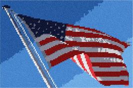 Pepita needlepoint kit: Old Glory, 10&quot; x 7&quot; - $50.00+