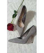 Sam Edelman Dean  Women&#39;s  Gray Leather Studded Heels Pointy Toe Pumps S... - €68,58 EUR