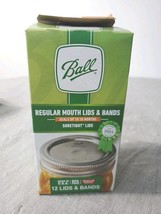 Regular Mouth Lids And Bands 10 Lids And Bands Open Box - $9.89