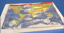World Map Promo Doctors Without Borders Italy 2015 Poster - $111.09 MXN