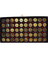 U.S. ARMY, ENLISTED, COLLAR DISKS, ASSORTED TIME PERIODS, TRAY 8 - $15.00
