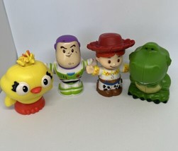 Fisher Price Little People Toy Story 4 Buzz &amp; Friends Lot Of 4Figures Chick Dino - £11.20 GBP