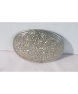 24k Gold Plated Over Metal Floral Belt Buckle; By Chambers Phoenix USA - $24.26 CAD