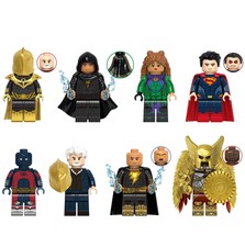 8pcs Black Adam Fate Hawkman Doctor The Justice Society of America Minif... - $430.99 MXN