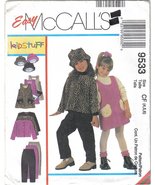 McCall&#39;s 9533 Kidstuff Jumper Jacket Hat Girls szs 4 to 6 Uncut - £5.47 GBP