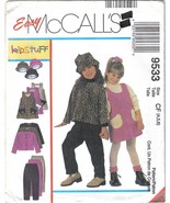 McCall&#39;s 9533 Kidstuff Jumper Jacket Hat Girls szs 4 to 6 Uncut - $6.00