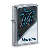 Zippo® MLB®  Miami Marlins Street Chrome™ Lighter - New Design - £27.45 GBP