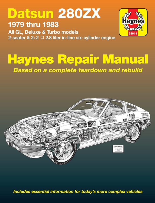 Datsun 280ZX (79-83) Haynes Repair Manual 1st Edition - $33.09