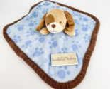 Koala Baby Puppy Dog Lovey Security Blanket Blue Brown Paw Prints Toys R... - $48.33