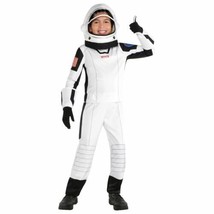 In Flight Space Suit Astronaut Costume Boys Child Medium 8-10 White - £46.56 GBP