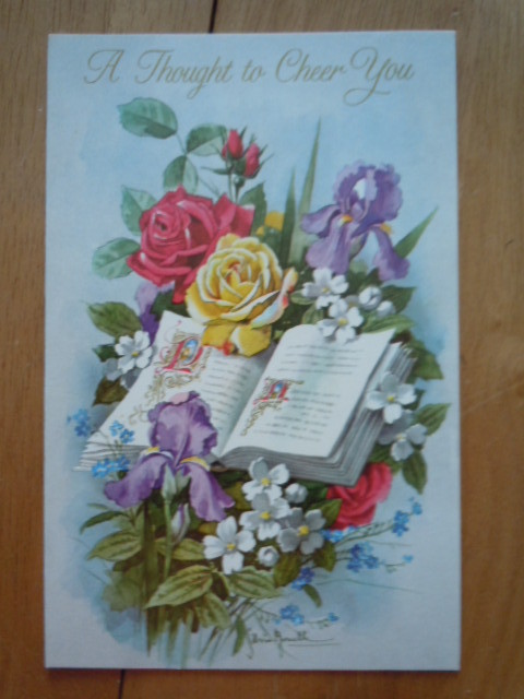 Vintage A Thought To Cheer You Greeting Card  - $1.99