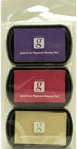 Studio G Washable Ink Stamp Pads-Pink,Purple,White - £11.67 GBP
