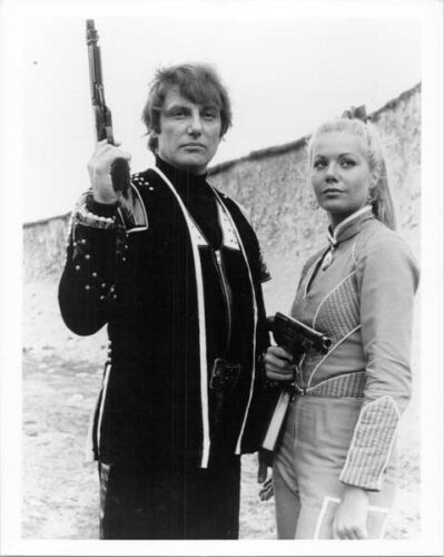 Primary image for Blake's 7 1978 sci-fi TV Glynis Barber as Soolin Paul Darrow as Avon 8x10 photo