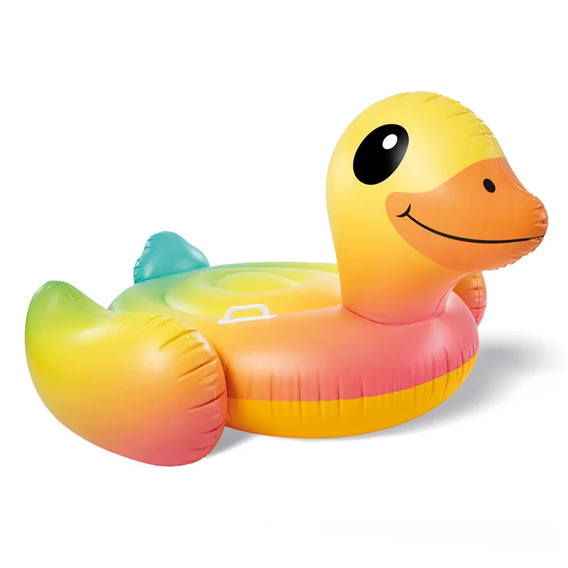 Yellow Duck Floating Mount Inflatable Forehead Kids Water Play Summer Beach - £74.27 GBP
