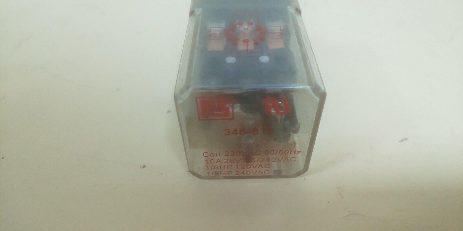 RS 348.813 Pro 230V AC Coil Non-Latching Relay 3PDT 10A Switching Curren... - $24.20