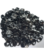 200 Black Aluminum Pop/Soda/Beer can Pull Tabs for Crafts  (1 Hole) - $212.70 MXN