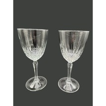 Set of 2 Diamant Cristal D&#39;Arques Durand Crystal Wine Glass Stemware - £15.55 GBP
