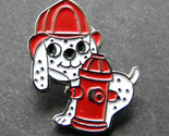 FIREFIGHTER DOG DALMATIAN FIREHOUSE CUTE FIRE HYDRANT PIN 3/4 INCH - £4.42 GBP