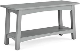 Gray Alaterre Furniture Craftsbury 36&quot; W Wood Entryway Bench. - £76.61 GBP