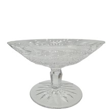 Vintage Crystal Candy Dish Leaves and Diamonds 6 x 4 EUC - £27.37 GBP