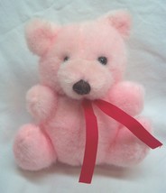 Vintage Mary Meyer Cute Mini Pink Teddy Bear 5&quot; Plush Stuffed Animal Toy 1980&#39;s - £13.16 GBP