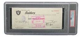 Al Davis Signed Oakland Raiders  Bank Check #18043 PSA/DNA Gem MT 10 - £459.86 GBP