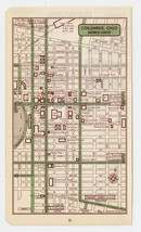 1951 Original Vintage Map Of Columbus Ohio Downtown Business Center - £15.29 GBP