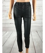 SANCTUARY Black Coated Modal Skinny Jeans 0/25 - £12.42 GBP