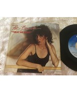 PAT BENATAR  treat me right/never wanna leave you PICTURE SLEEVE 45 - £1.93 GBP