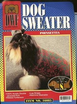 Pet Dog Puppy Sweater Winter Christmas Holidays Turtleneck Small Green Red NEW - £7.02 GBP