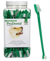 TOP PERFORMANCE 50 PET DOG DUAL END Pro DENTAL RUBBER TOOTHBRUSHES Tooth... - $805.51 MXN