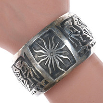 6.75&quot; Vintage Overlay Style Sterling Bracelet - £410.70 GBP