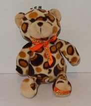 Reeses 6" Bear Bean bag Plush stuffed toy brown orange yellow advertising - $14.80