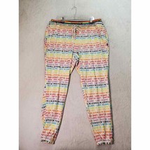 Tomboy X Sleep Pants Womens 2X Rainbow Alphabet Print Elastic Waist Draw... - $16.59