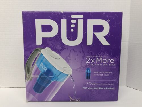 PUR Water Filter 7 Cup Pitcher Filtration System With Filter NEW - £20.21 GBP