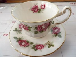 Royal Adderley H1740 Cup &amp; Saucer &quot;The Miss Canada Rose&quot; Ridgway Potteries - £6.72 GBP