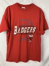 Vintage Wisconsin Badgers T Shirt Basketball NCAA College Bucky Mens XL 90s - $24.99