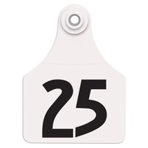 Allflex Global Large Numbered Tags 1-25 White - £37.44 GBP