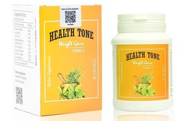 Health Tone Herbal Weight Gain ,Muscle Gain Capsules 500mg, 90 Count for unisex - £35.81 GBP